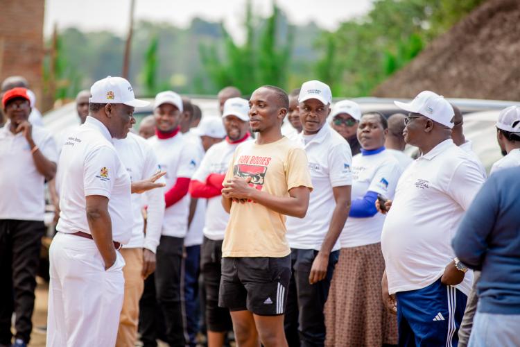 Getting set for a health walk