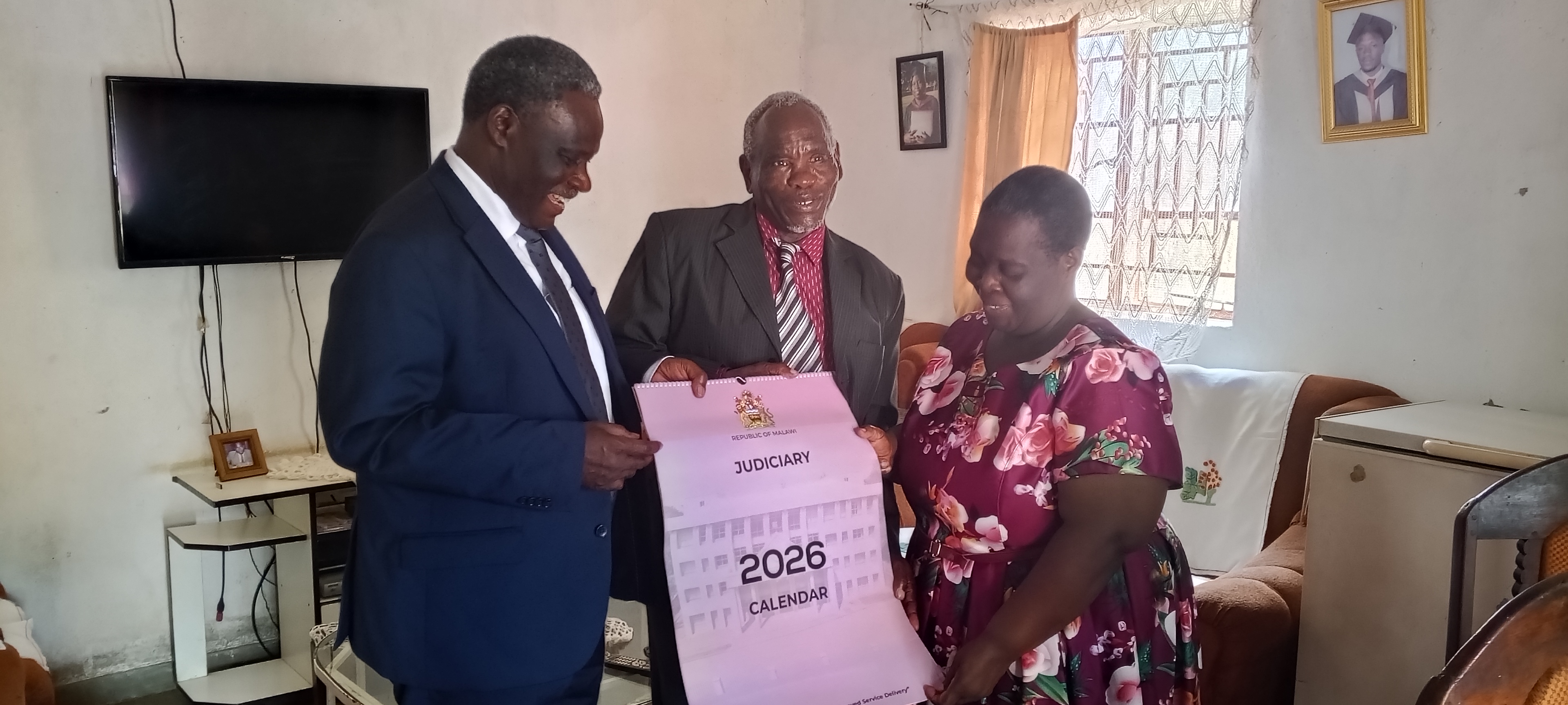 The Honourable the Chief Justice with His Worship Damson Banda, retired First Grade Magistrate