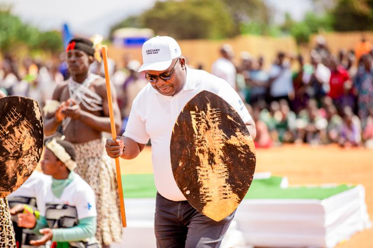 The dances, Honourable Justice of Appeal Sylvester Kalembera, SC, joined in