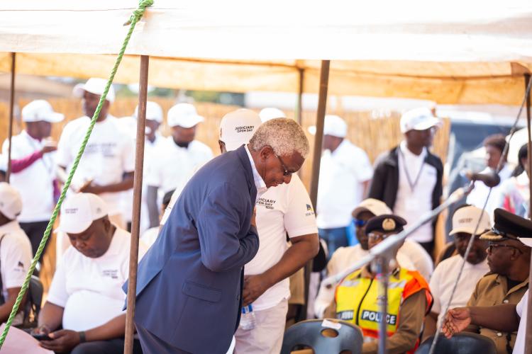 Retired Honourable Justice of Appeal Edward Twea (in suit) also graced the event