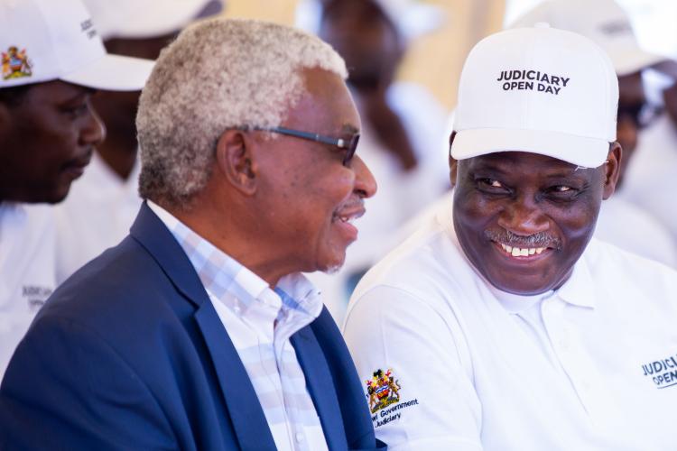 Retired Honourable Justice of Appeal Edward Twea (in suit) also graced the event